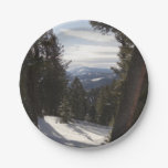 Madison Mountains in Winter in Montana Paper Plates