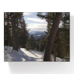 Madison Mountains in Winter in Montana Paperweight