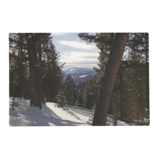 Madison Mountains in Winter in Montana Placemat (Front)
