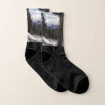 Madison Mountains in Winter in Montana Socks