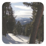 Madison Mountains in Winter in Montana Square Sticker