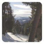 Madison Mountains in Winter in Montana Square Sticker