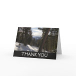 Madison Mountains in Winter in Montana Thank You Card