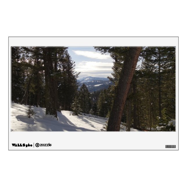 Madison Mountains in Winter in Montana Wall Decal (Front)