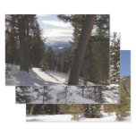 Madison Mountains in Winter in Montana Wrapping Paper Sheets