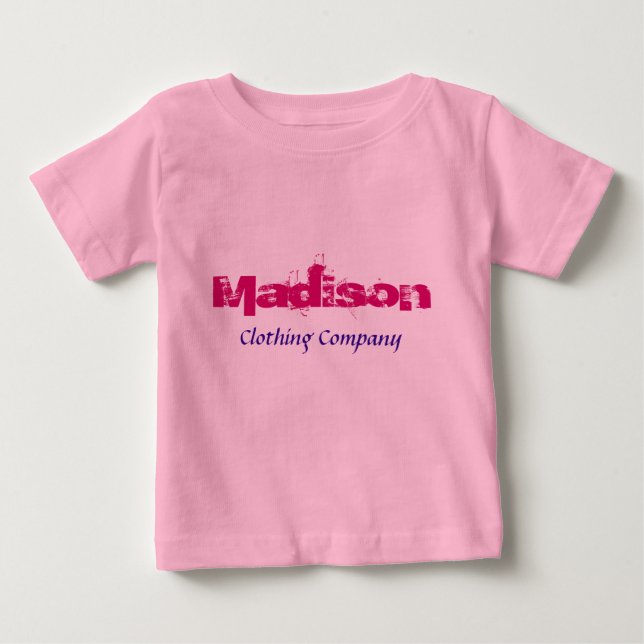 Madison Name Clothing Company Baby Shirts (Front)