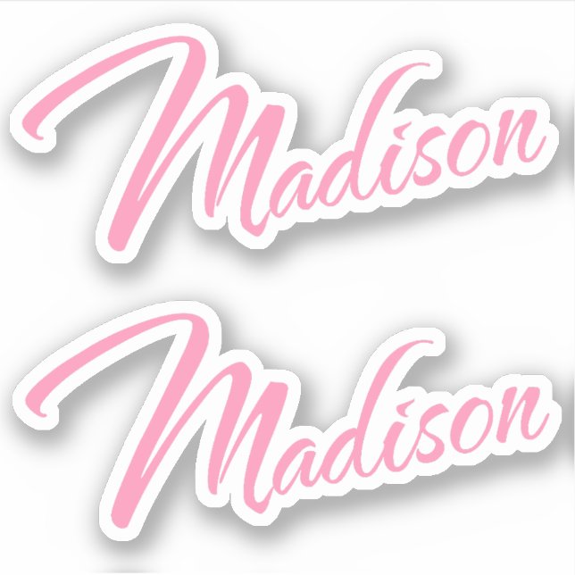 Madison name x2 sticker (Front)