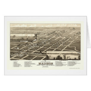 Madison, SD Panoramic Map - 1883