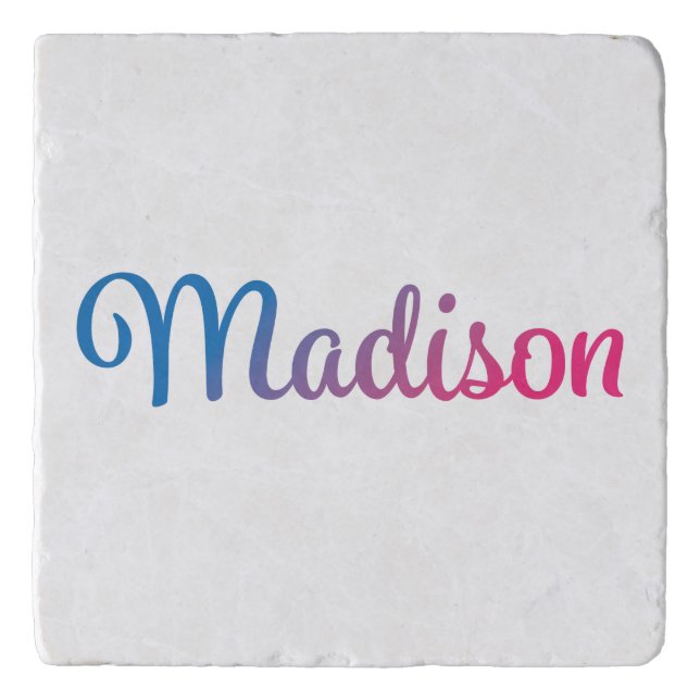 Madison Stylish Cursive Trivet (Front)