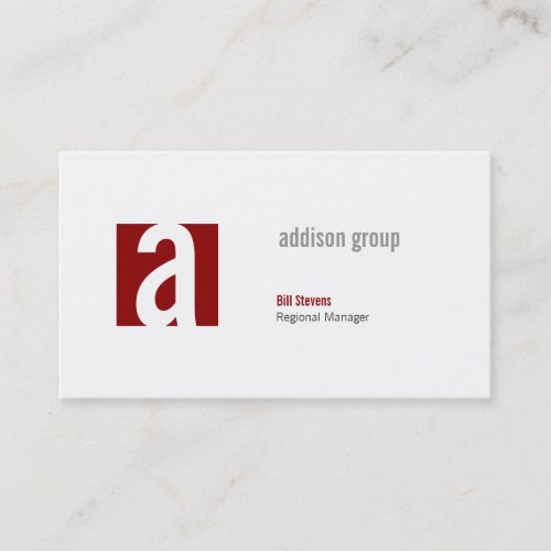 Madison V Business Card