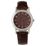 Madison Watch Classic Brown Leather Watch