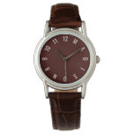 Madison Watch Classic Brown Leather Watch Madison Watch Classic Brown Leather Watch