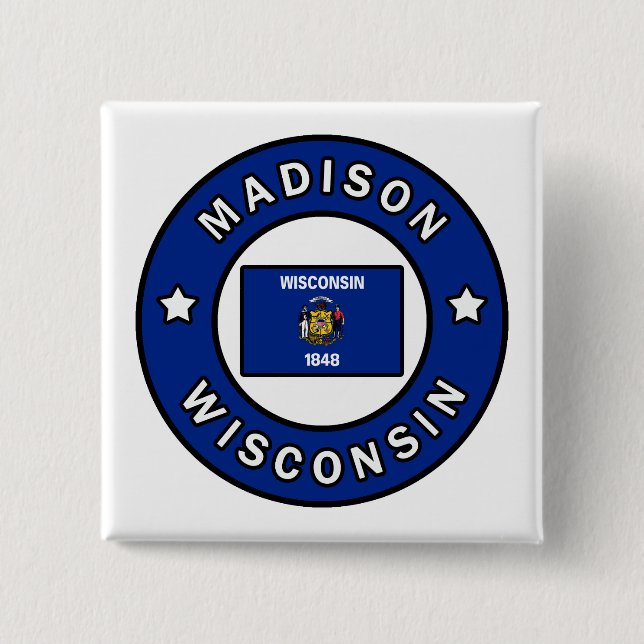 Madison Wisconsin Button (Front)