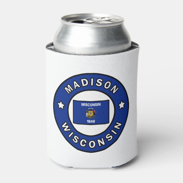 Madison Wisconsin Can Cooler (Can Front)