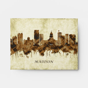 Madison Wisconsin Cityscape Envelope