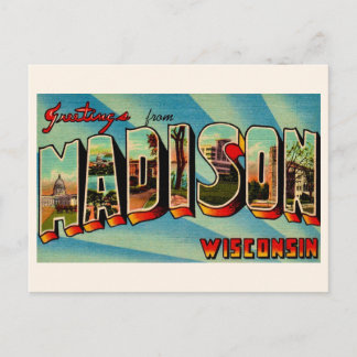 Madison Wisconsin Greeting Postcard