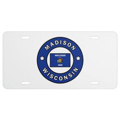 Madison Wisconsin License Plate