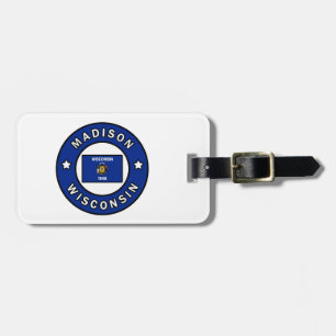 Madison Wisconsin Luggage Tag
