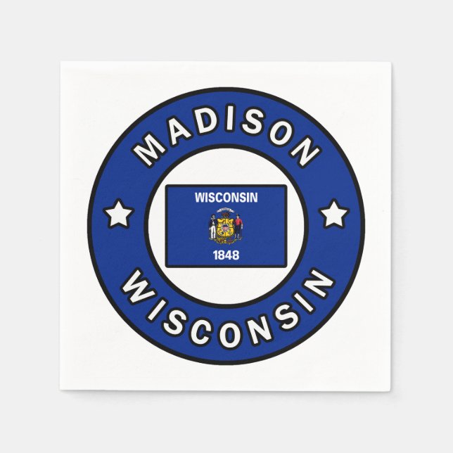 Madison Wisconsin Napkins (Front)
