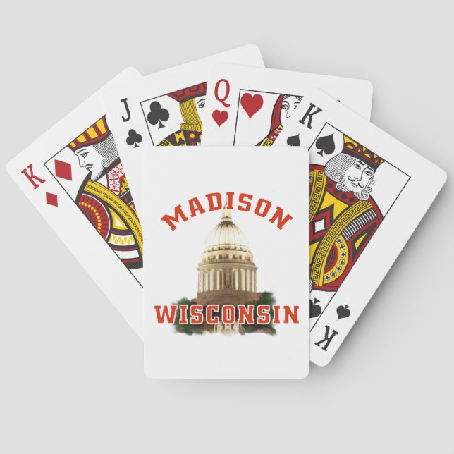 Madison,Wisconsin Poker Cards (Back)