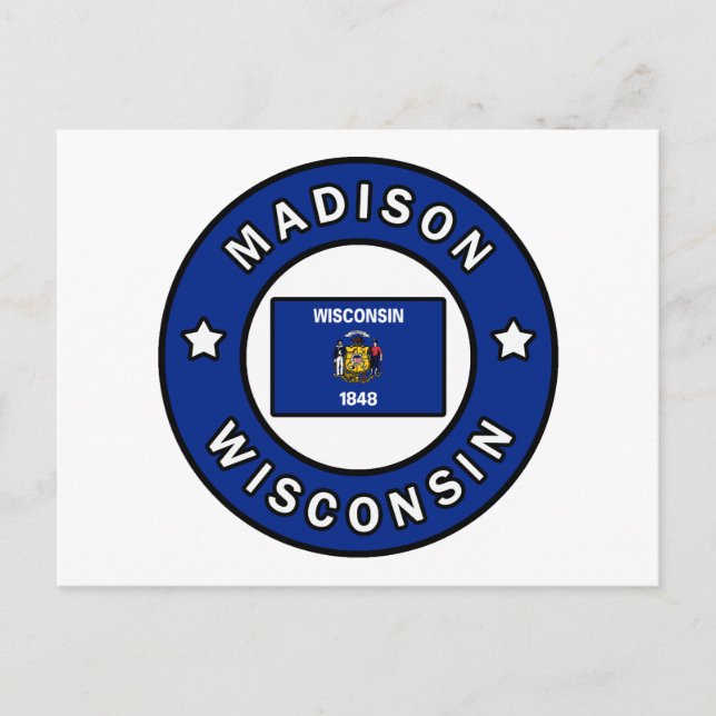 Madison Wisconsin Postcard (Front)