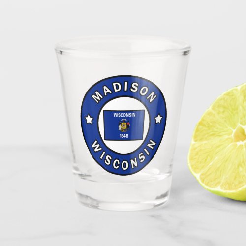 Madison Wisconsin Shot Glass