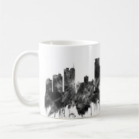 Madison Wisconsin Skyline BW