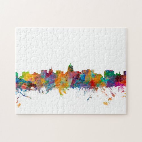 Madison Wisconsin Skyline Jigsaw Puzzle