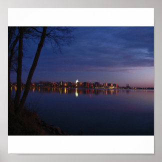 Madison, Wisconsin Skyline Poster
