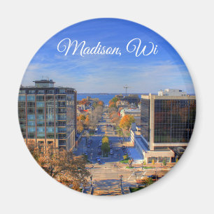 Madison, Wisconsin Souvenir Keepsake Magnet