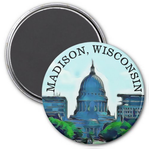 Madison Wisconsin Souvenir Magnet