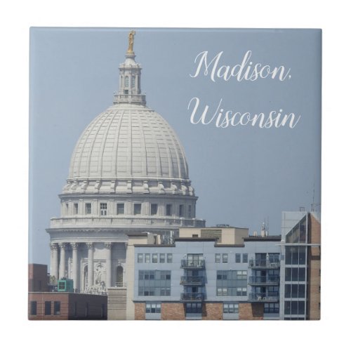 Madison Wisconsin State Capitol Ceramic Tile