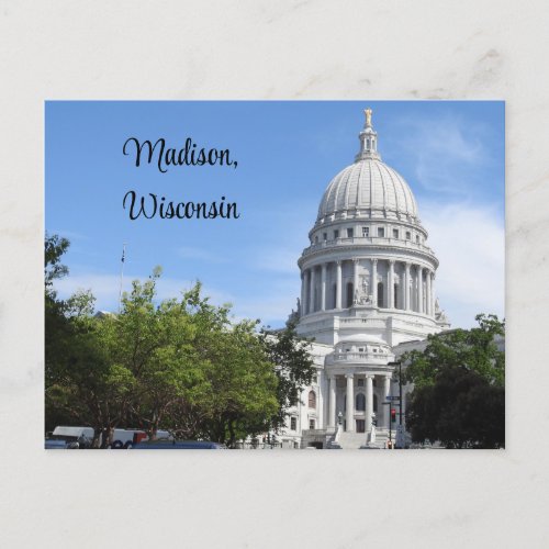 Madison Wisconsin State Capitol  Postcard