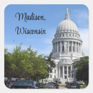 Madison, Wisconsin State Capitol Square Sticker