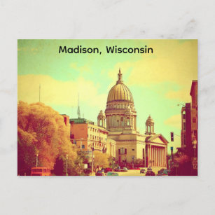 Madison, Wisconsin the Capitol Vintage Postcard
