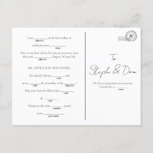 MadLib Game - Engagement, Goodbye Party, Holiday Postcard