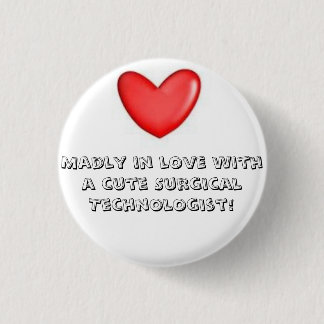 Madly in love pinback button