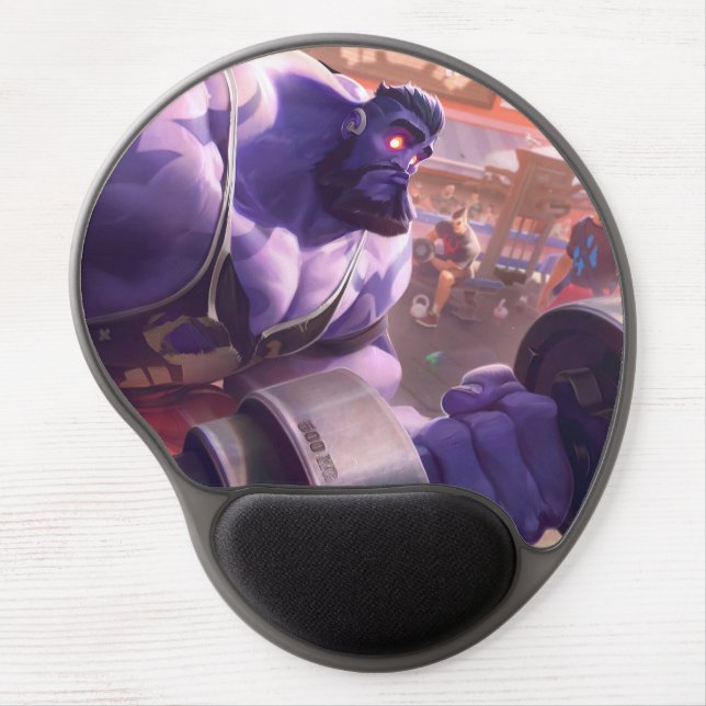 Madman Gaming Gel Mousepad | Mad Scientist Design (Front)