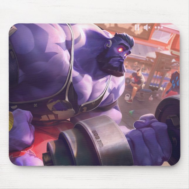 Madman Gaming Mousepad | Power Lifter Themed Art (Front)