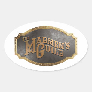 Madmen's Guild Plaque Sticker