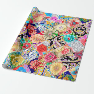Madness. The face and hands of a smiling man. In t Wrapping Paper