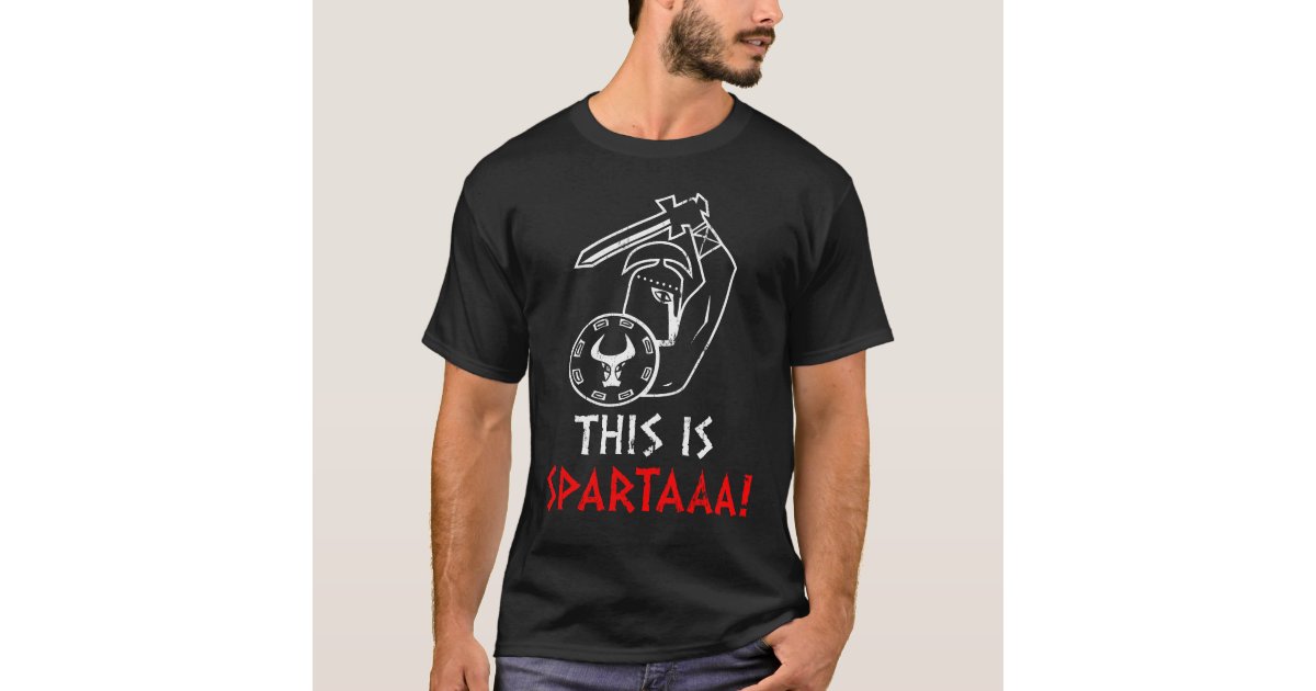  This Is Sparta T-Shirt Funny Tee : Clothing, Shoes