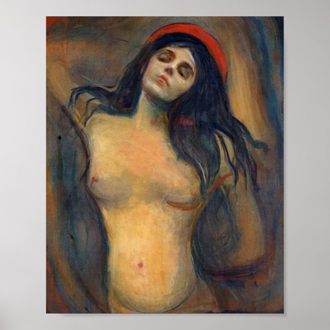 Madonna 1894 By Edvard Munch Poster (Front)