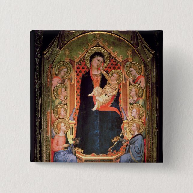 Madonna and Child, 1347 Button (Front)