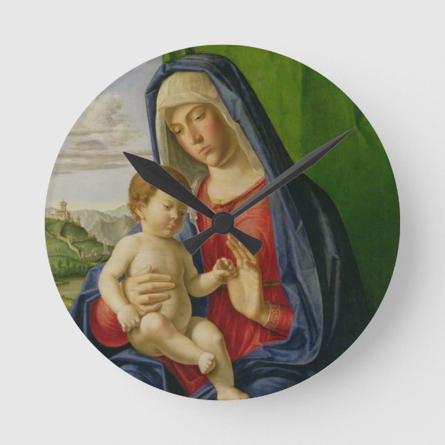 Madonna and Child, 1490s Round Clock (Front)