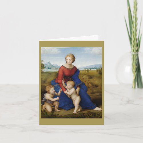MADONNA AND CHILD 1506 Raphael  1483â1520  Card
