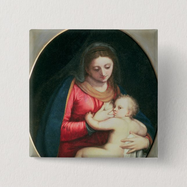 Madonna and Child, 1598 Button (Front)