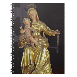 Madonna and Child, 17th century (gilded wood) Notebook