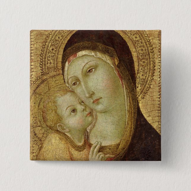 Madonna and Child 2 Button (Front)