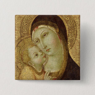 Madonna and Child 2 Button